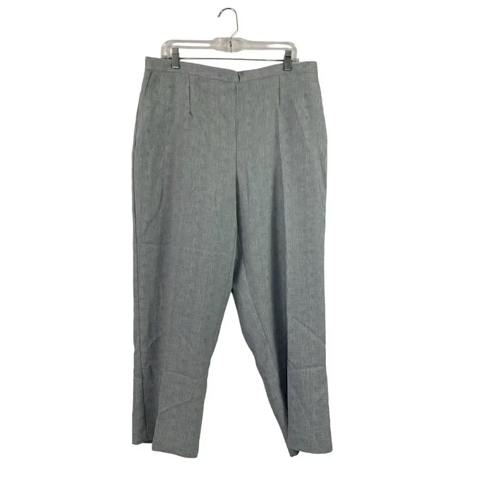 Alfred Dunner Women's Classic Grey Pants